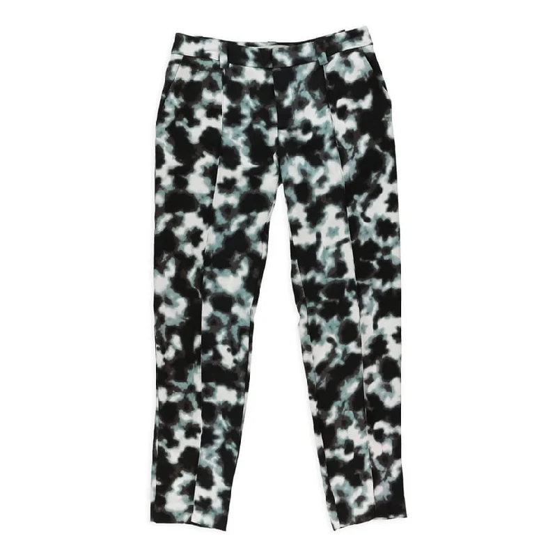 Rachel Roy Womens Tie Dye Casual Trouser Pants, Black, 0