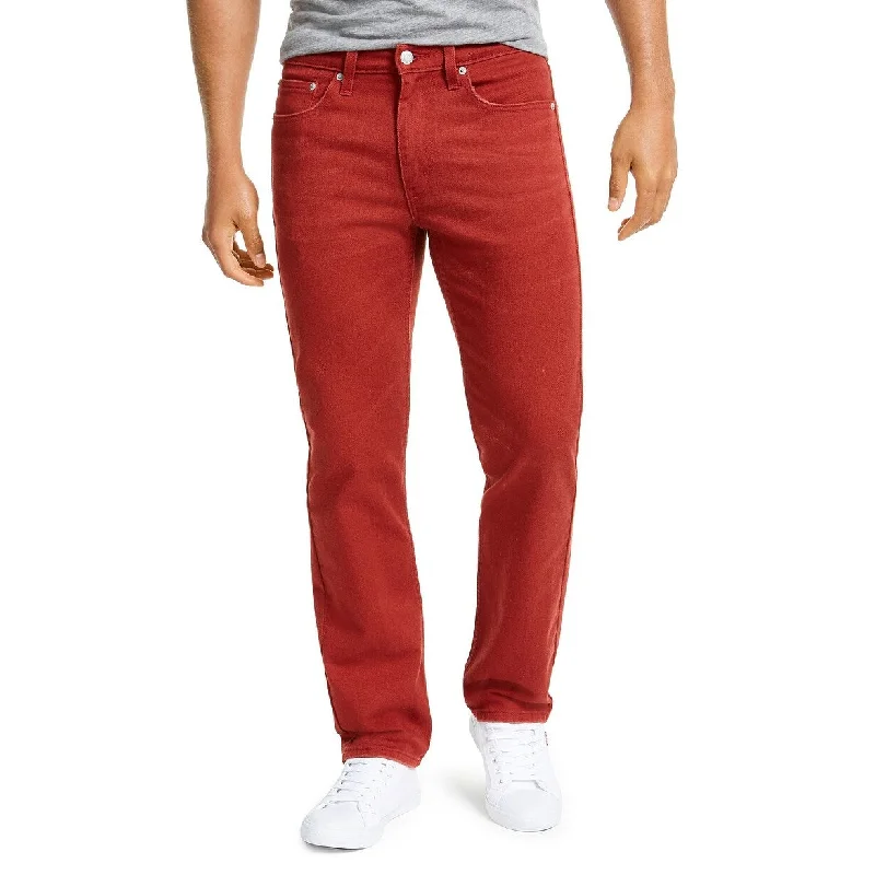 Levi's Men's 514 Straight Fit Jeans Red Size 38X30