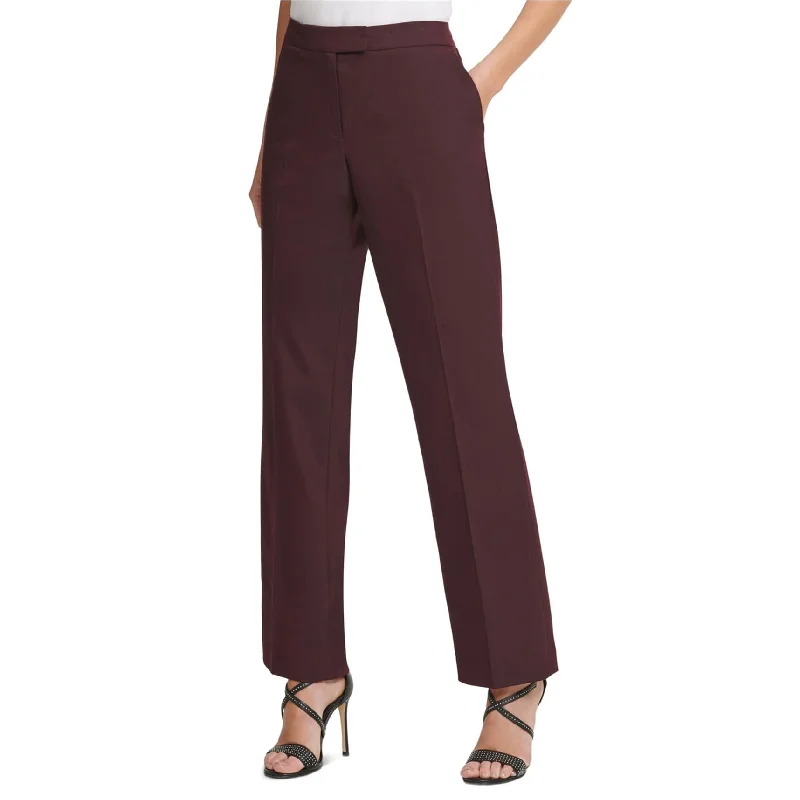 Dkny Womens Midtown Boot-Cut Casual Trouser Pants