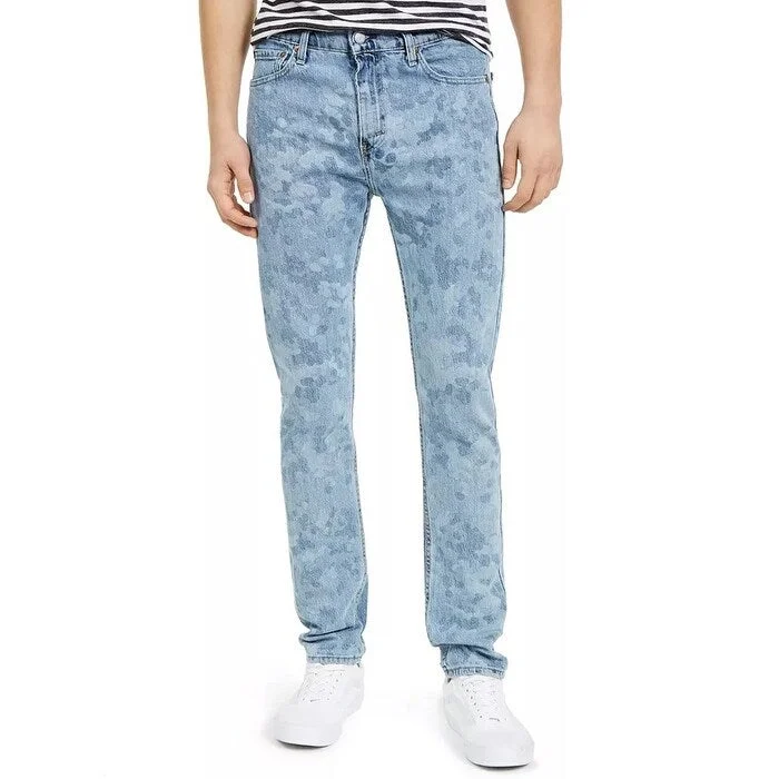 Levi's Men's 510 Skinny Fit Laser Printed Jean Blue Size 31X30