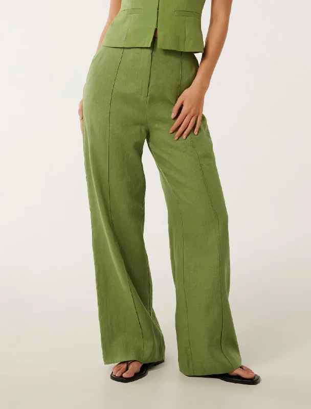 Posey Linen Wide Leg Pants