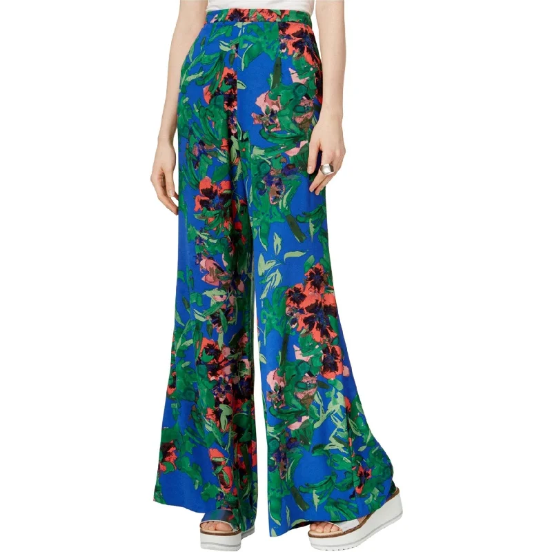 Rachel Roy Womens Printed Casual Wide Leg Pants