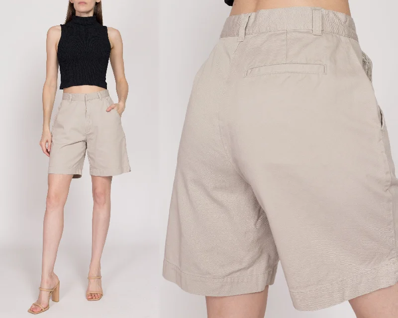 Small 90s Khaki High Waisted Shorts 26.5"