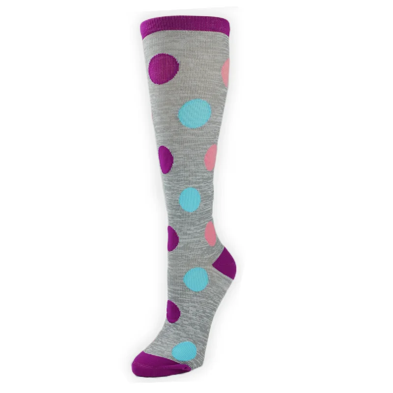 Women's Bright Dots Compression Socks 92081